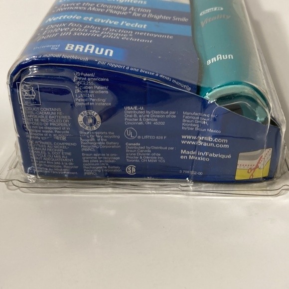 Oral B Vitality Dual Clean Electric Toothbrush Green Rechargeable - Picture 11 of 12